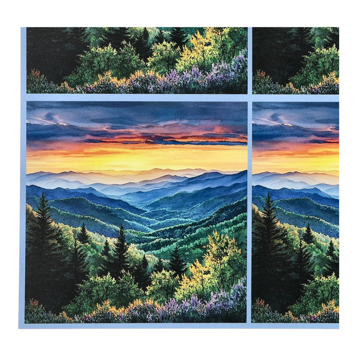 PatternPly® Transparent Mountain Horizon Three Sizes
