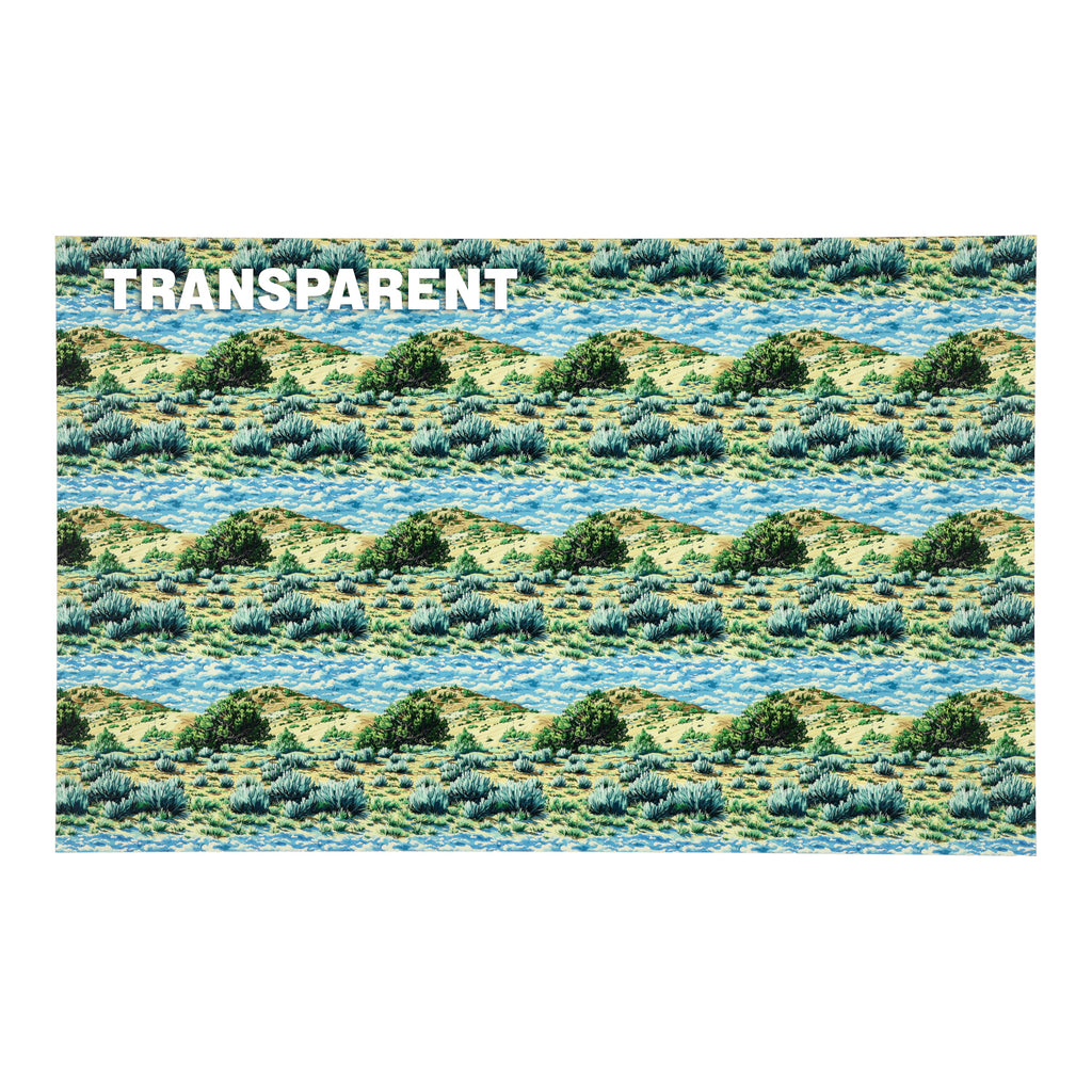 PatternPly® Transparent Sagebrush Hills sheet showing the pattern