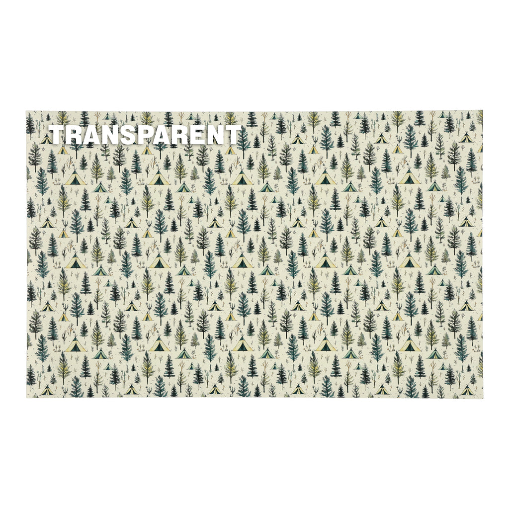 PatternPly® Transparent Rustic Tents sheet showing the pattern