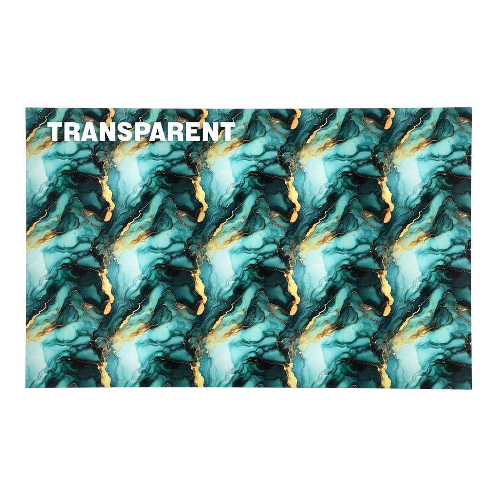 PatternPly® Transparent Seafoam and Gold Ink sheet showing the pattern