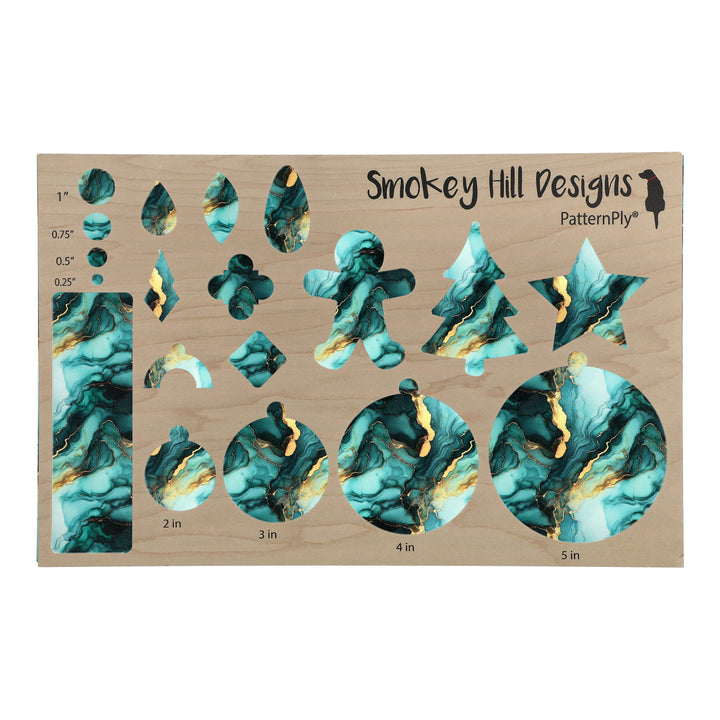 PatternPly® Transparent Seafoam and Gold Ink