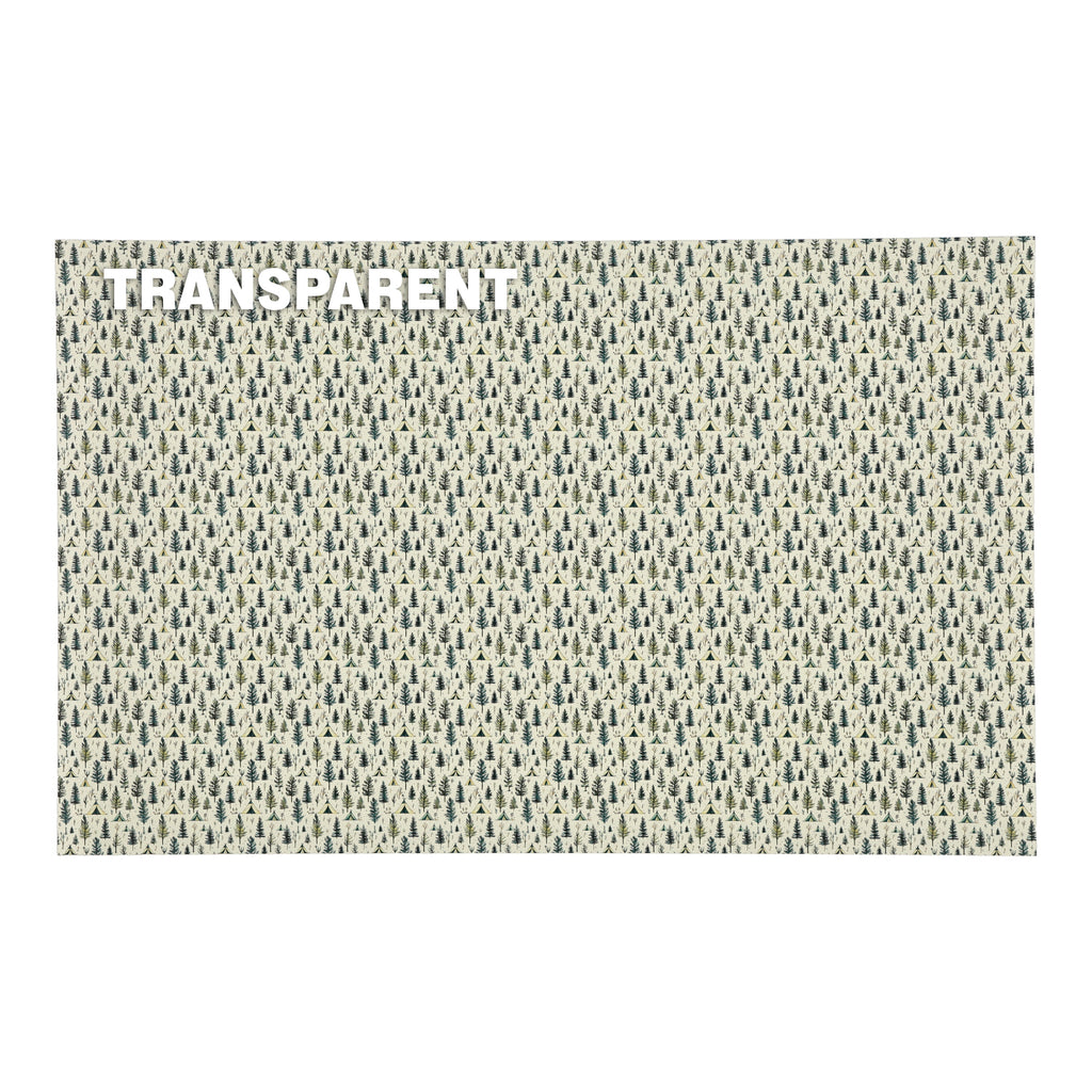 PatternPly® Transparent Rustic Tents Micro sheet showing the pattern