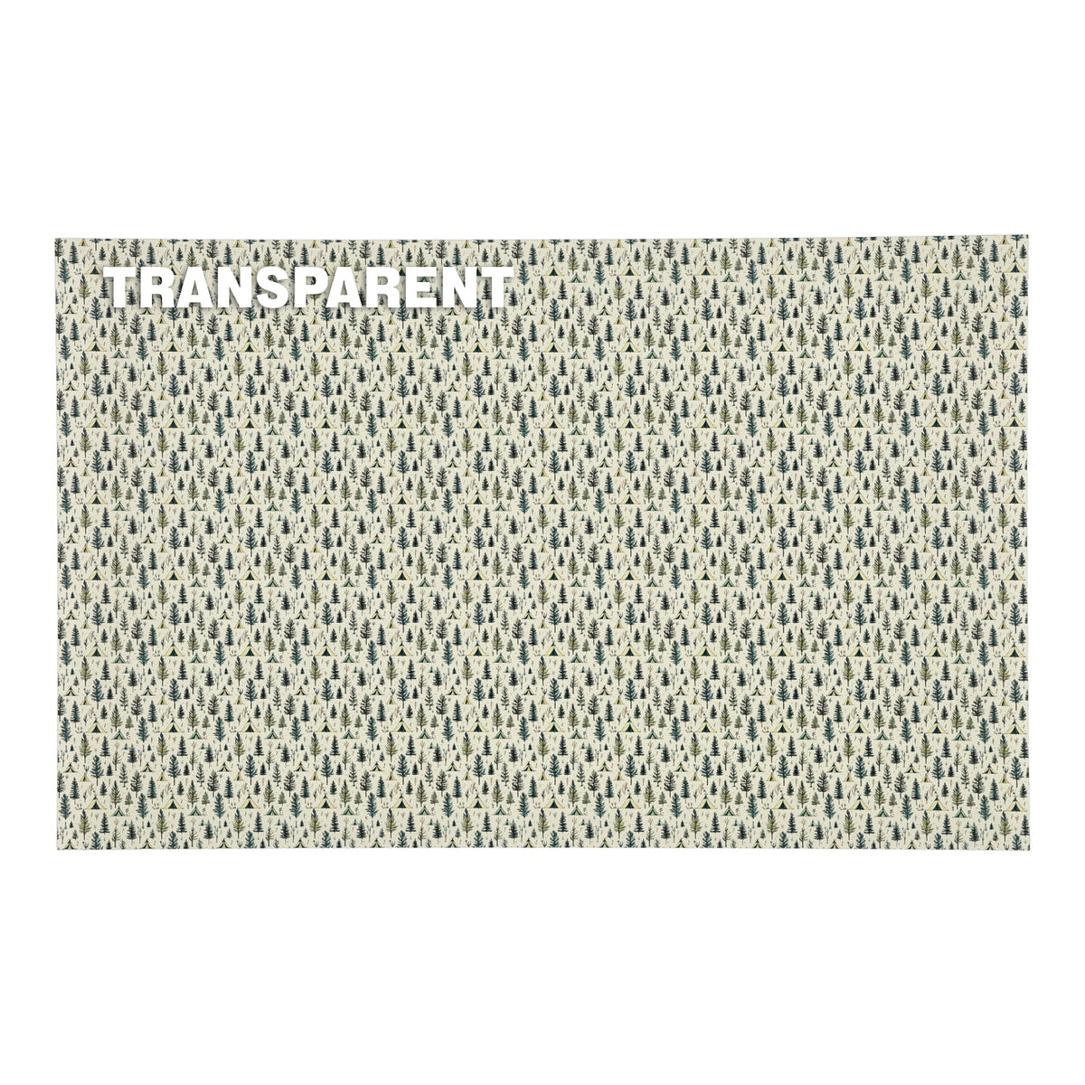 PatternPly® Transparent Rustic Tents Micro sheet showing the pattern