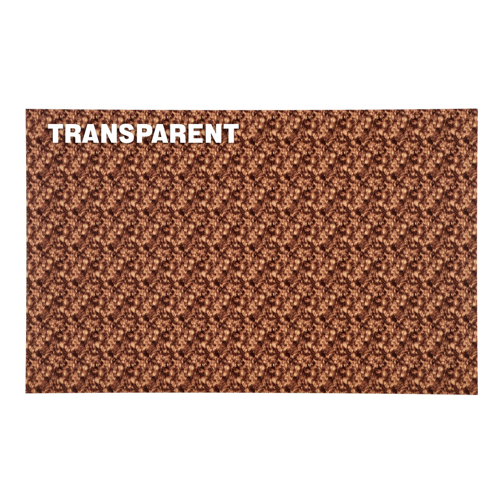 PatternPly® Transparent Brown Fur Micro sheet showing the pattern