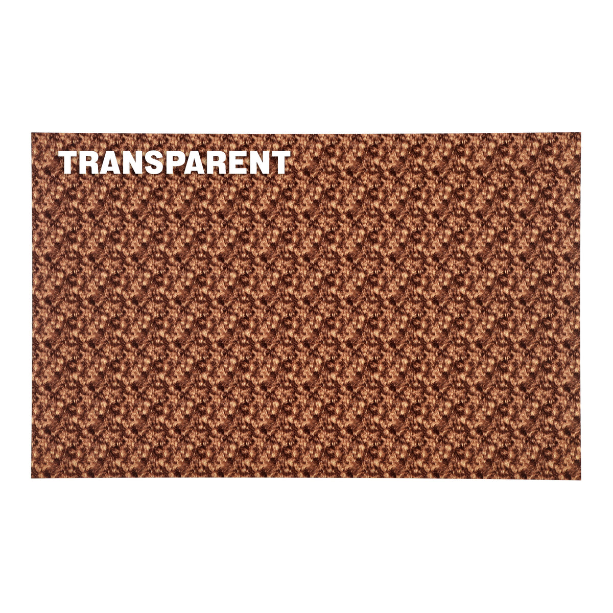 PatternPly® Transparent Brown Fur Micro sheet showing the pattern