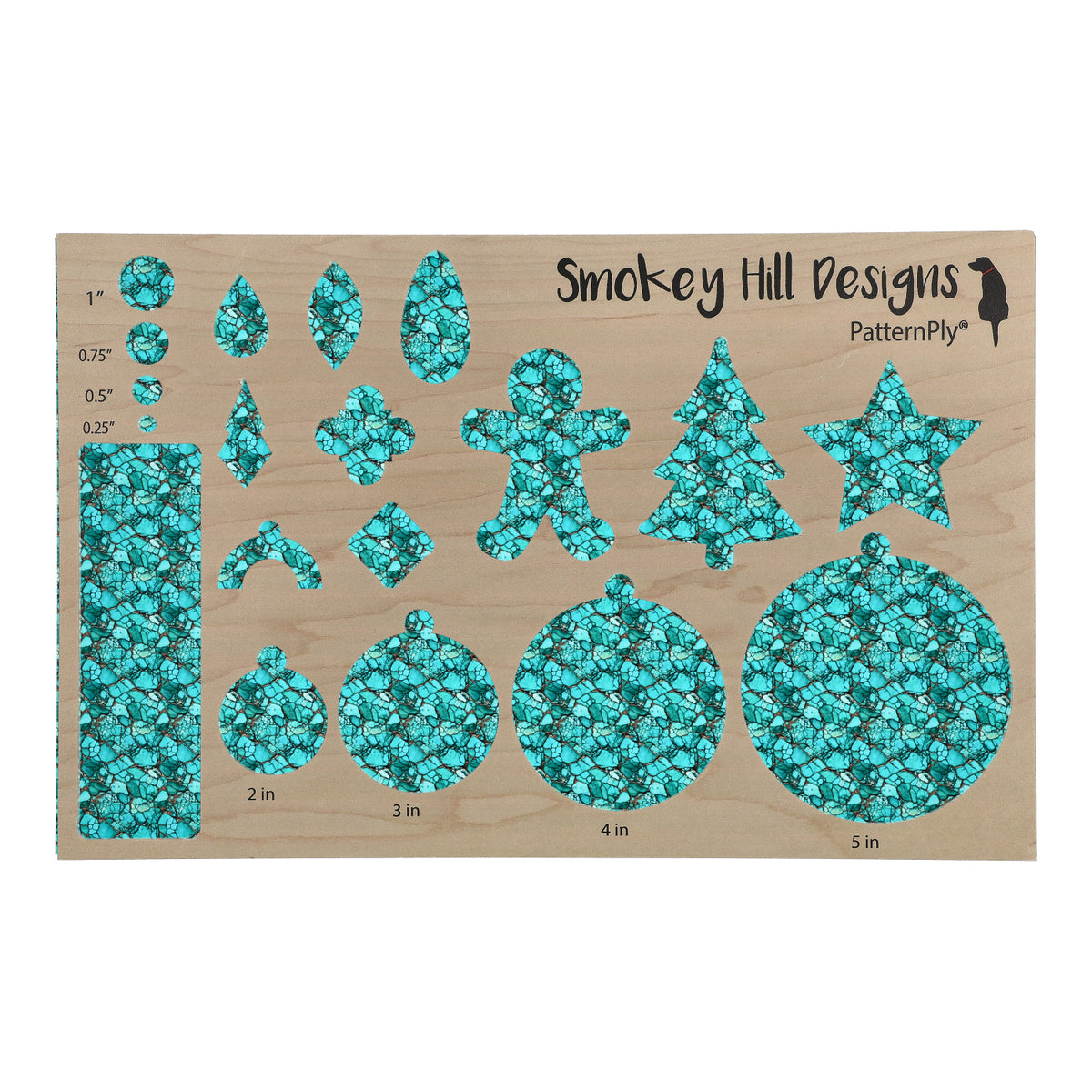 PatternPly® Transparent Natural Turquoise Micro product photo 3