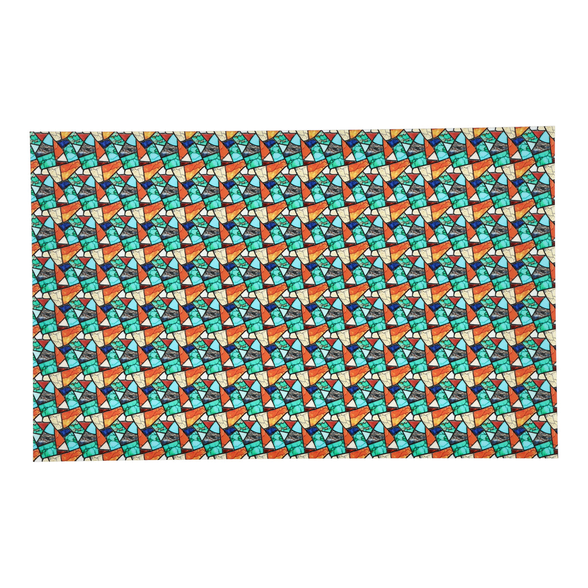 PatternPly® Transparent Colorful Turquoise Mosaic Micro product photo 2
