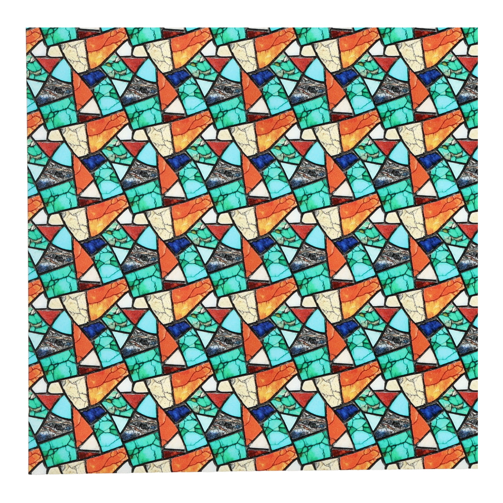 PatternPly® Transparent Colorful Turquoise Mosaic Micro product photo 4