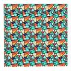 PatternPly® Transparent Colorful Turquoise Mosaic Micro product photo 4