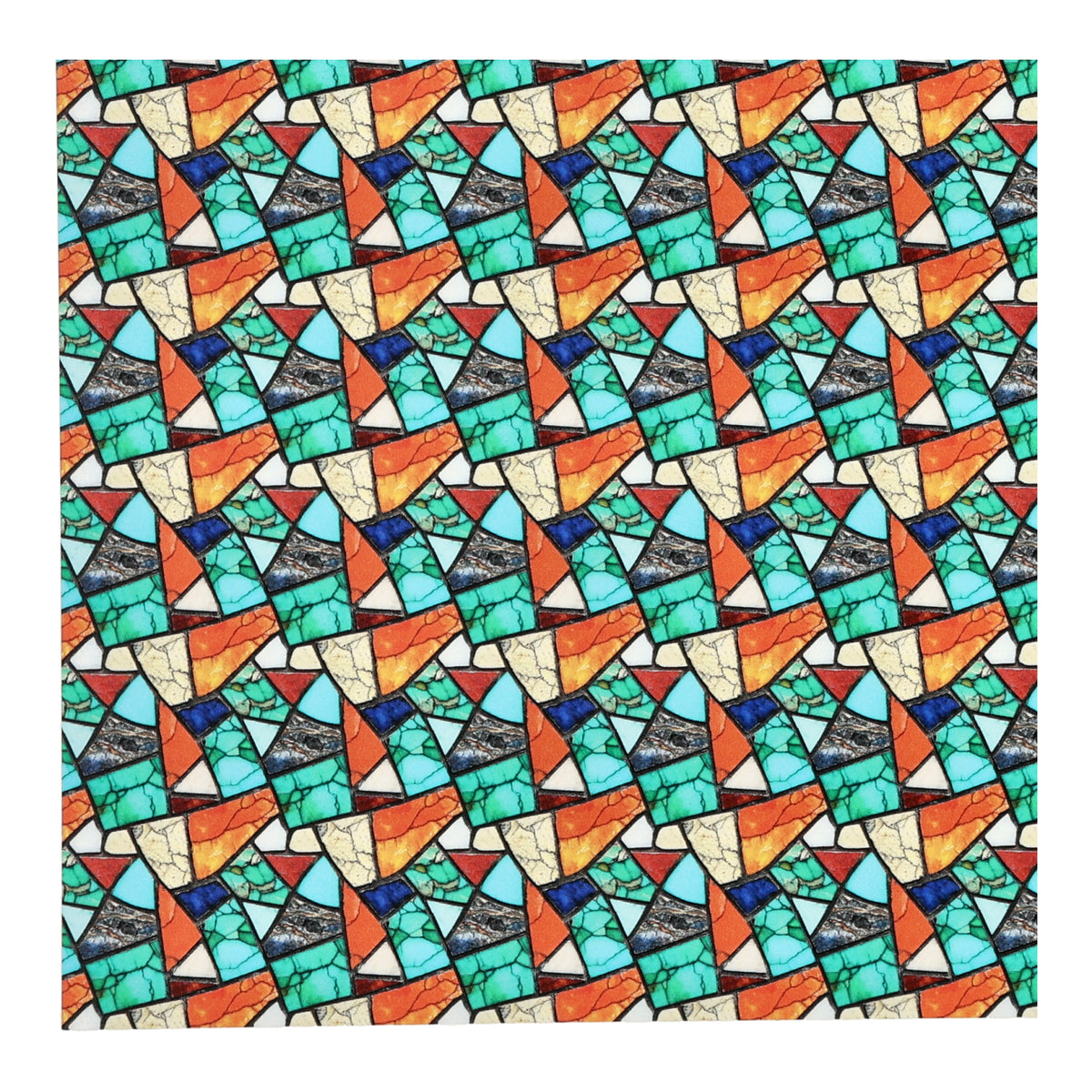 PatternPly® Transparent Colorful Turquoise Mosaic Micro product photo 4