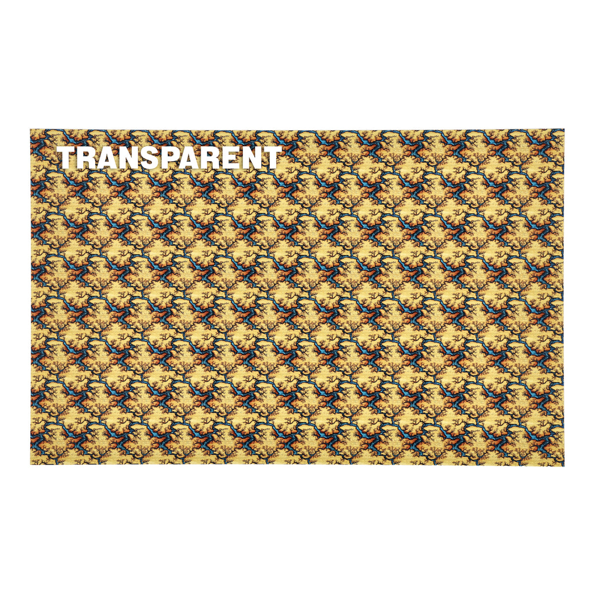 PatternPly® Transparent Fractal River Micro sheet showing the pattern