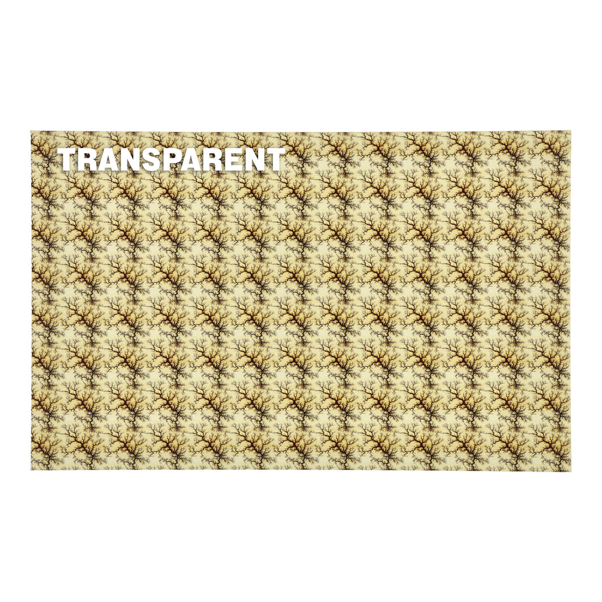 PatternPly® Transparent Fractal Burning Micro sheet showing the pattern