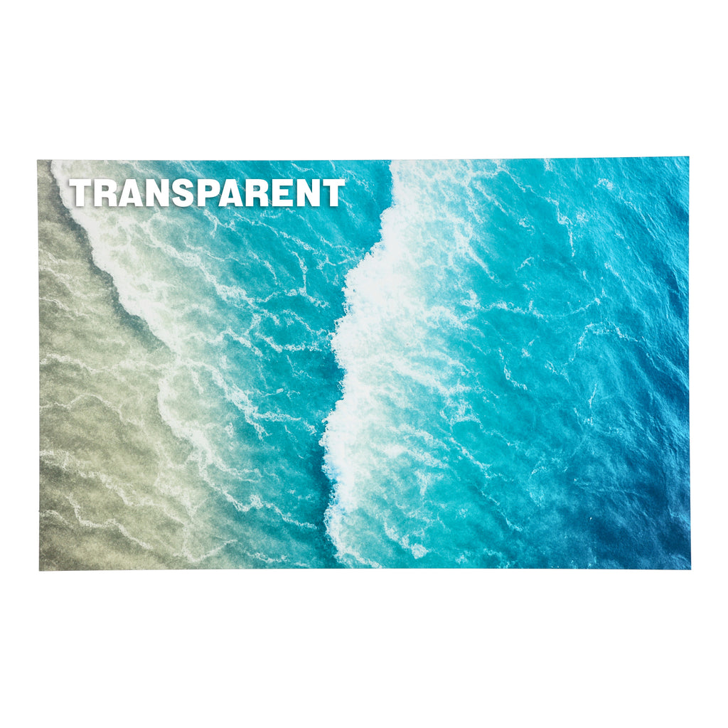 PatternPly® Transparent Vertical Ocean Water sheet showing the pattern