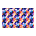 PatternPly® Transparent Orange and Purple Inks sheet showing the pattern