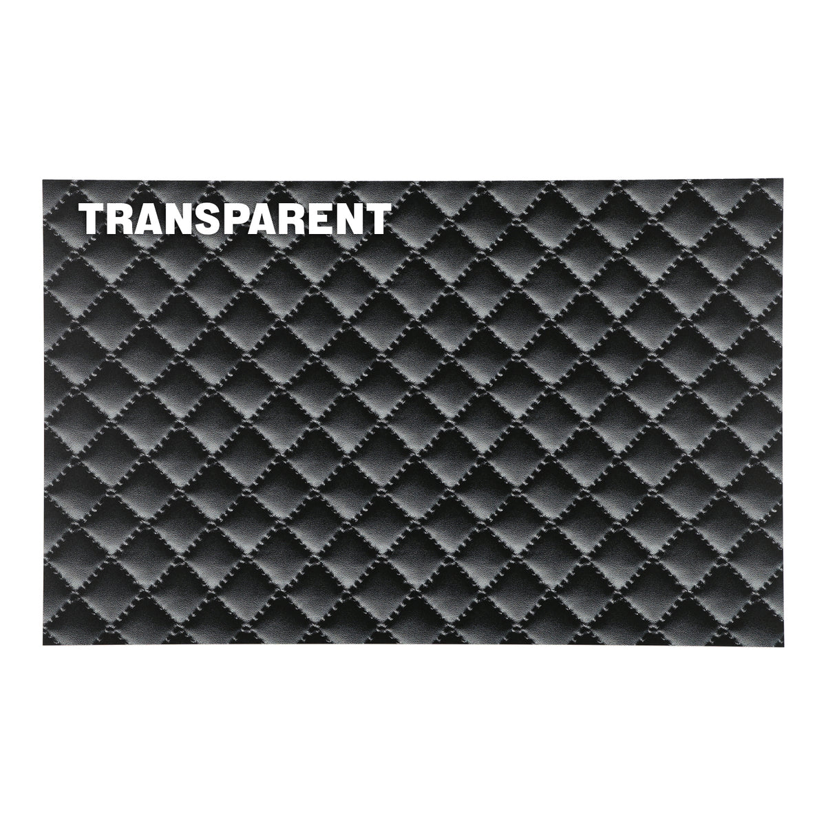 PatternPly® Transparent Quilted Leather sheet showing the pattern