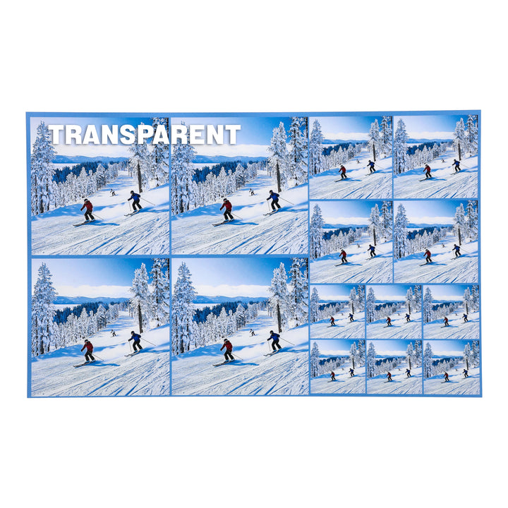 PatternPly® Transparent Skiers Three Sizes