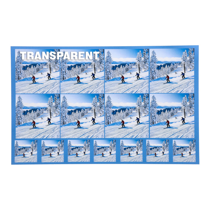 PatternPly® Transparent Skiers Two Sizes