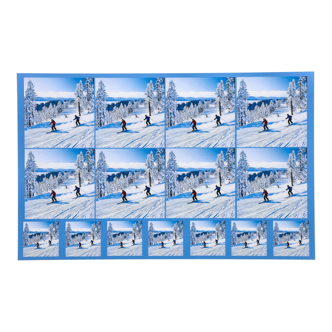 PatternPly® Transparent Skiers Two Sizes