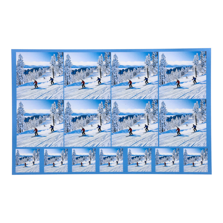 PatternPly® Transparent Skiers Two Sizes