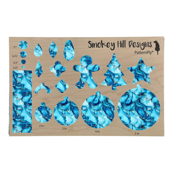 PatternPly® Transparent Sky Blue and Silver Ink