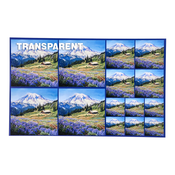 PatternPly® Transparent Mount Rainier Three Sizes