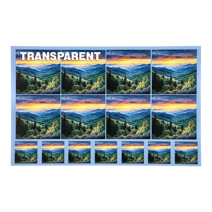 PatternPly® Transparent Mountain Horizon Two Sizes