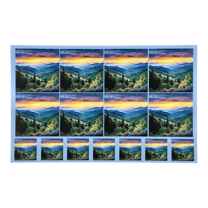 PatternPly® Transparent Mountain Horizon Two Sizes