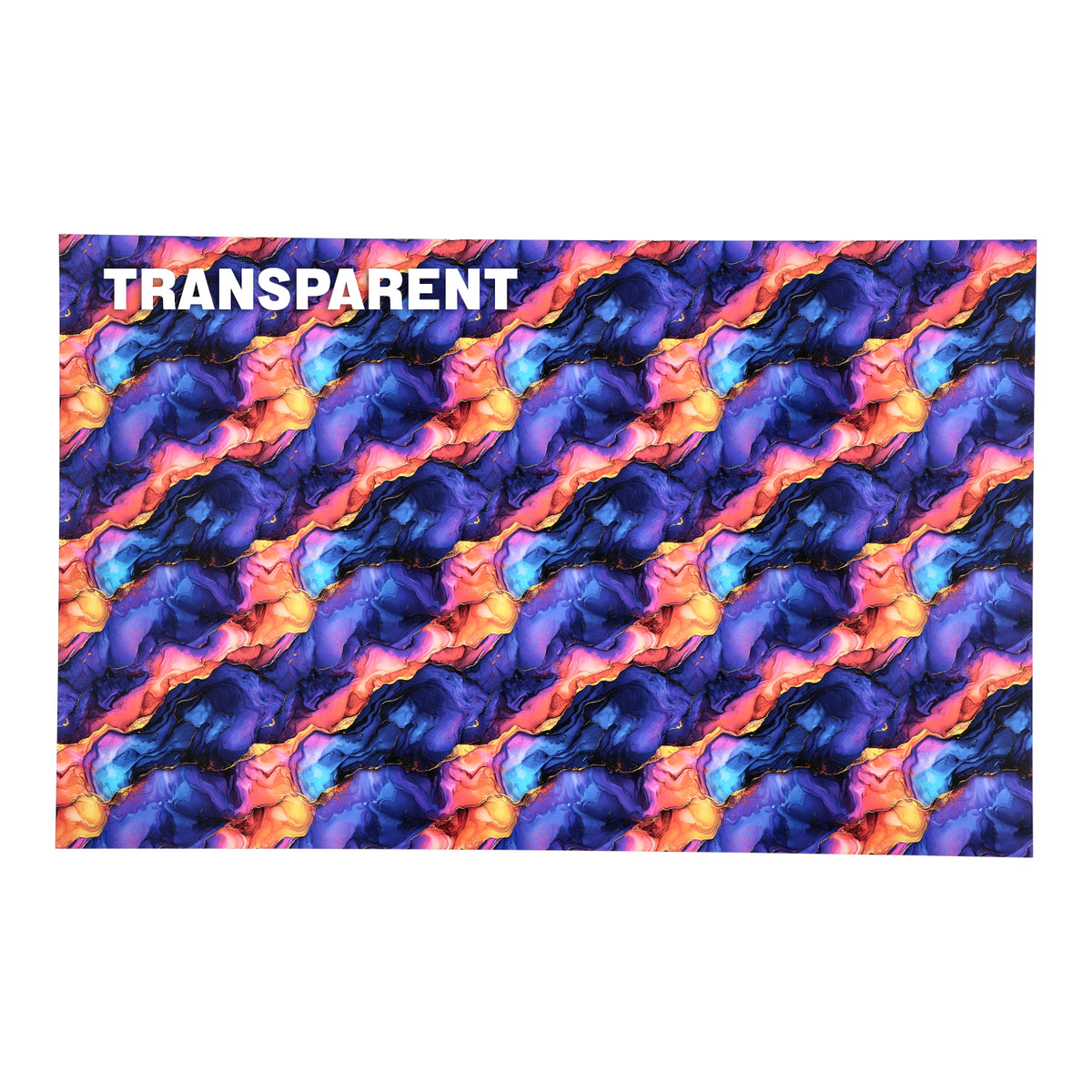 PatternPly® Transparent Galactic Ink sheet showing the pattern