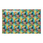 PatternPly® Transparent Vibrant Palms sheet showing the pattern