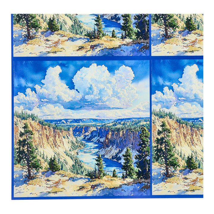 PatternPly® Transparent Yellowstone Gorge Three Sizes