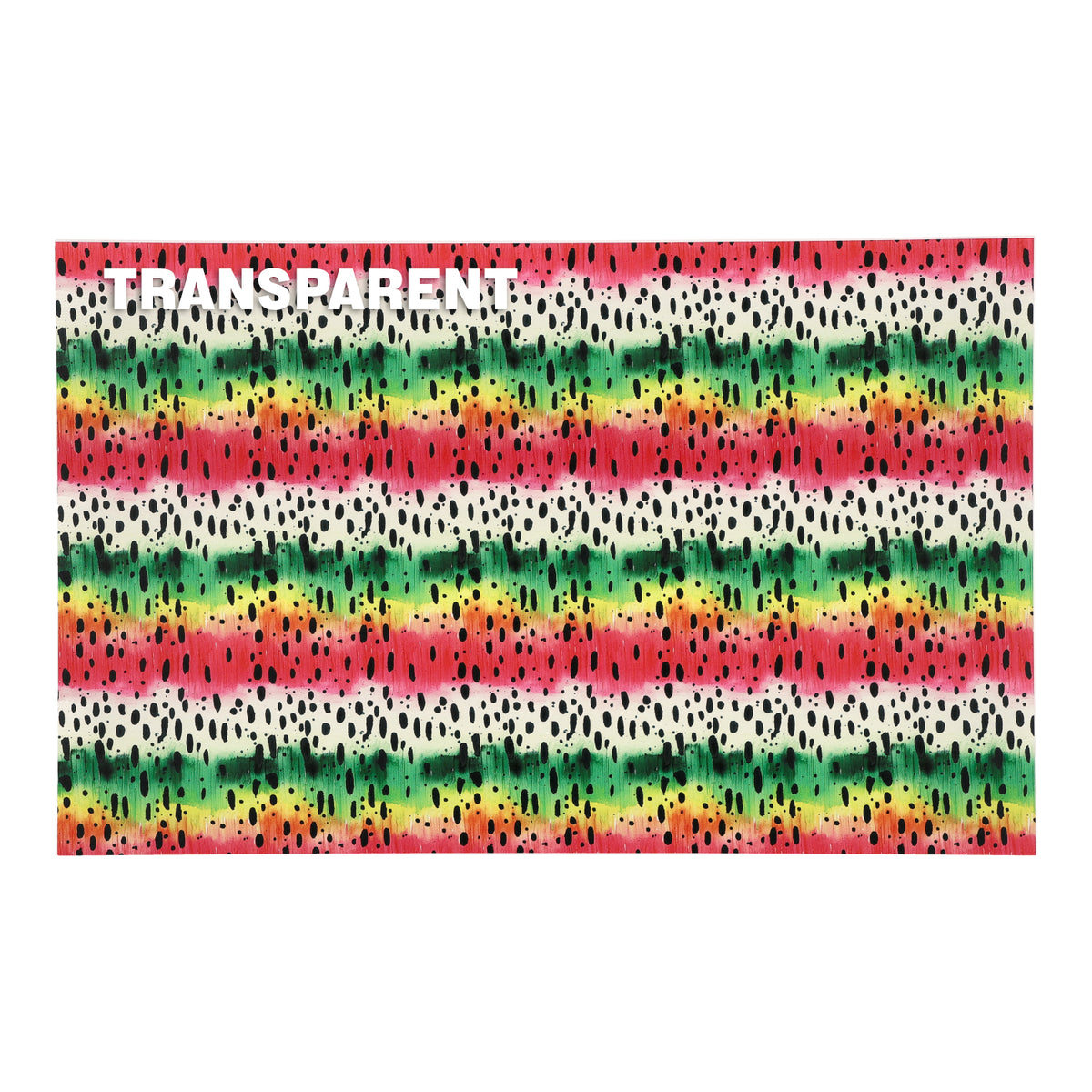 PatternPly® Transparent Trout Stripes sheet showing the pattern