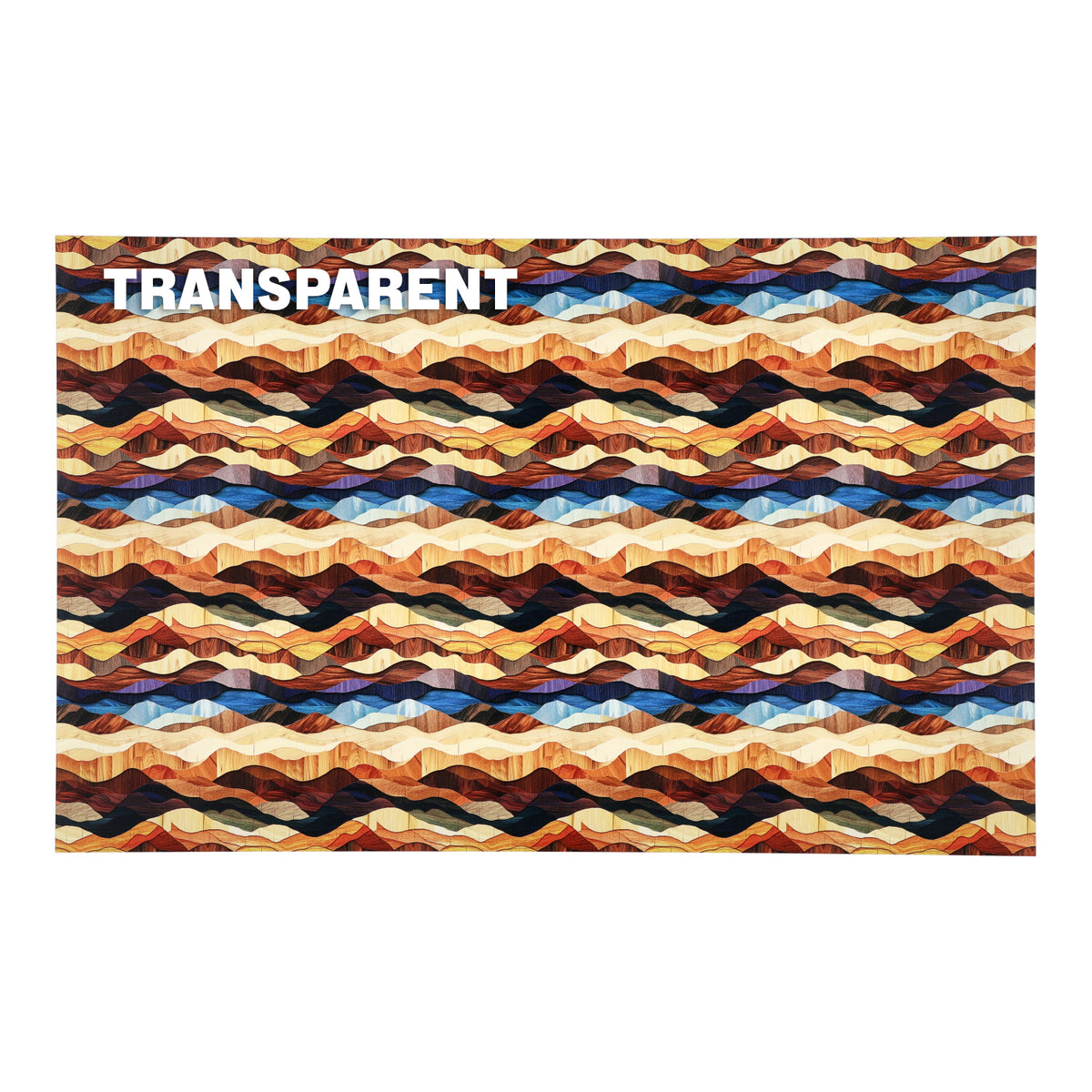 PatternPly® Transparent Wooden Hills sheet showing the pattern