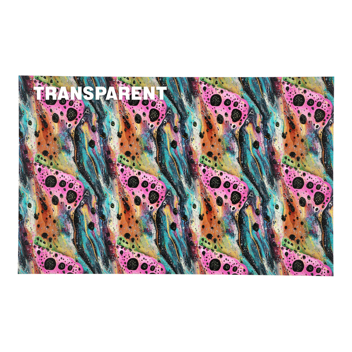PatternPly® Transparent Abstract Fish sheet showing the pattern
