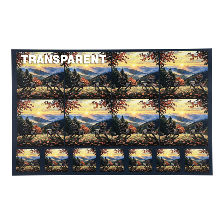 PatternPly® Transparent Adirondack Sunrise Two Sizes