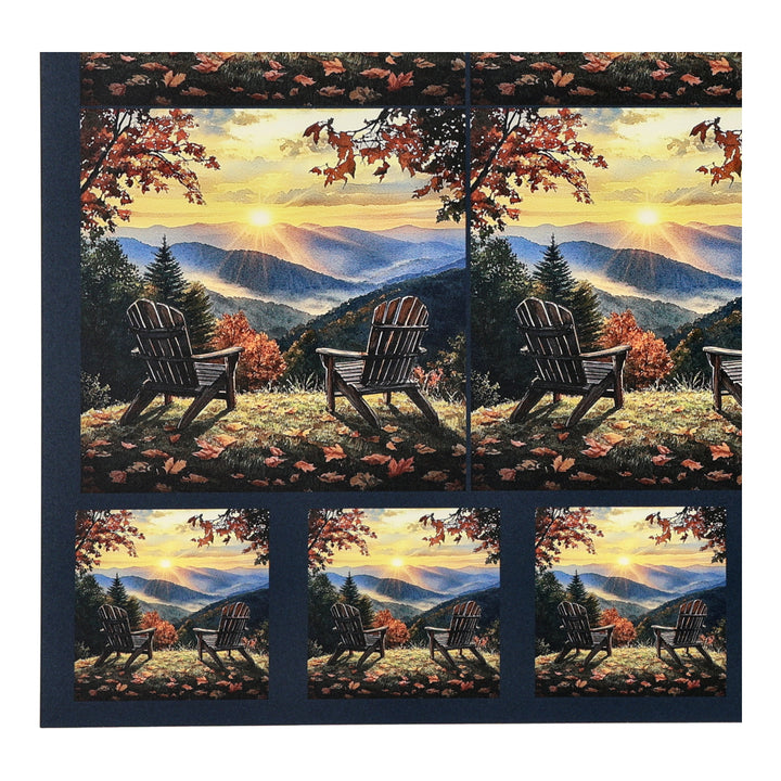PatternPly® Transparent Adirondack Sunrise Two Sizes