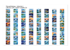 PatternPly® Full Coverage Travel Volume 1 Cruise Life Teeny Sampler: sampler sheet of small art scene designs