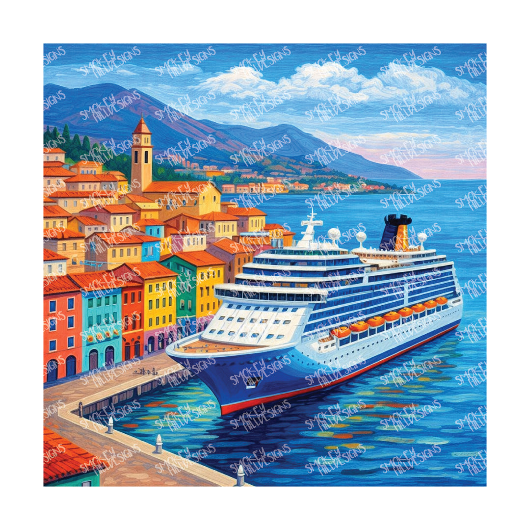 PatternPly® Transparent Travel Series Volume 1 Cruise Life 29 art scene artwork