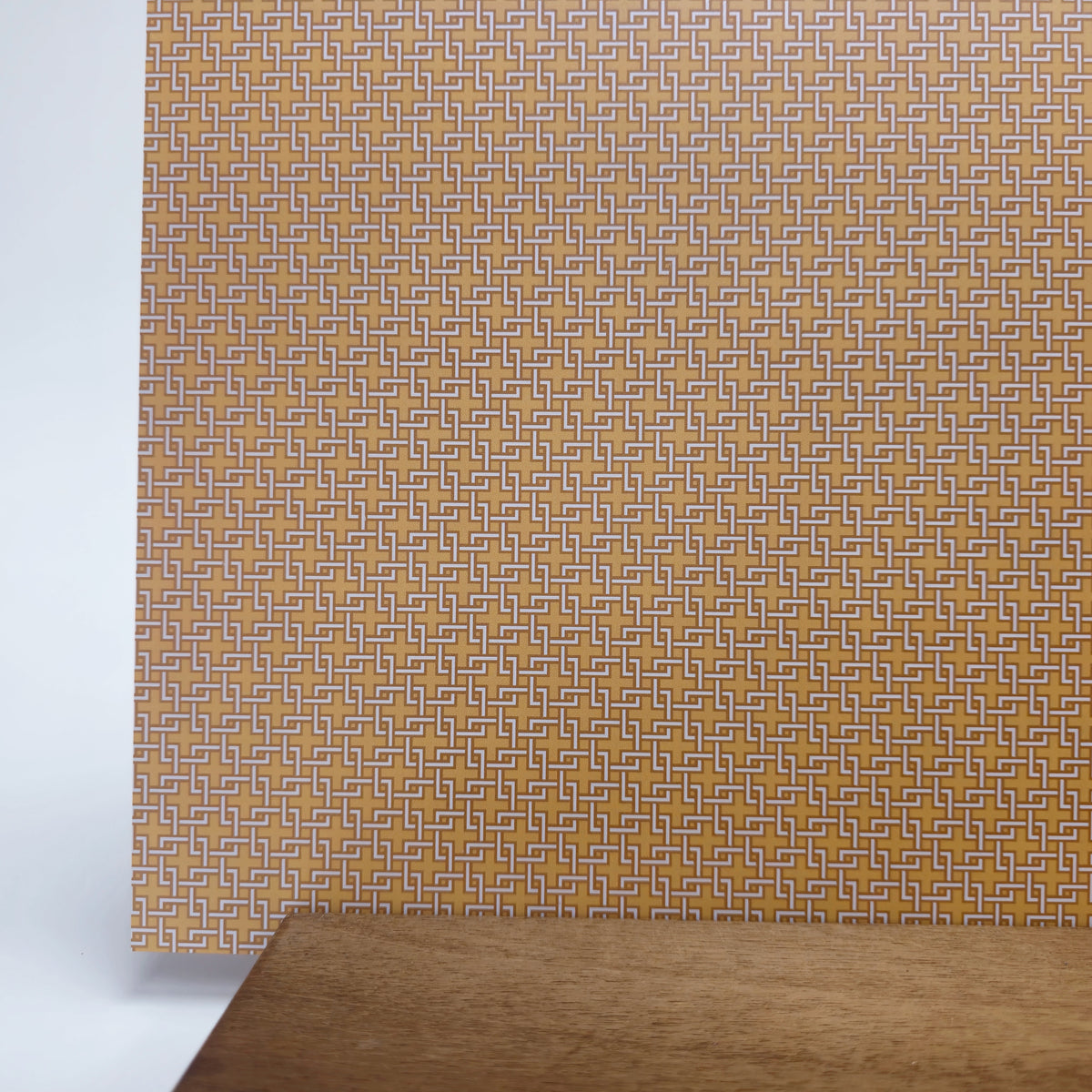 PatternPly® Full Coverage Trellis Squares Yellow sheet showing the pattern