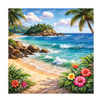 PatternPly® Transparent Tropical Series Volume 1 Island Escape 15 art scene artwork