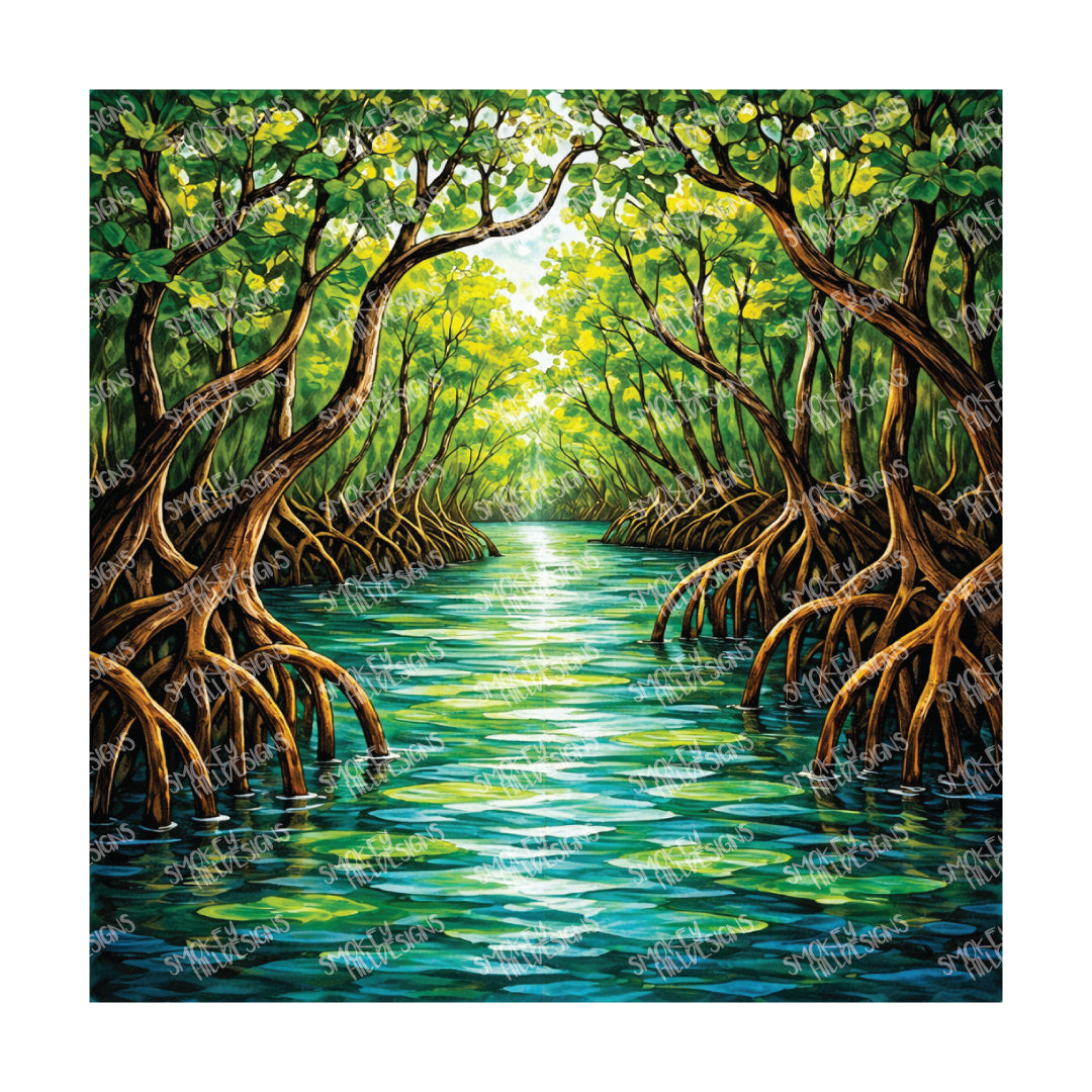 PatternPly® Transparent Tropical Series Volume 1 Island Escape 18 art scene artwork