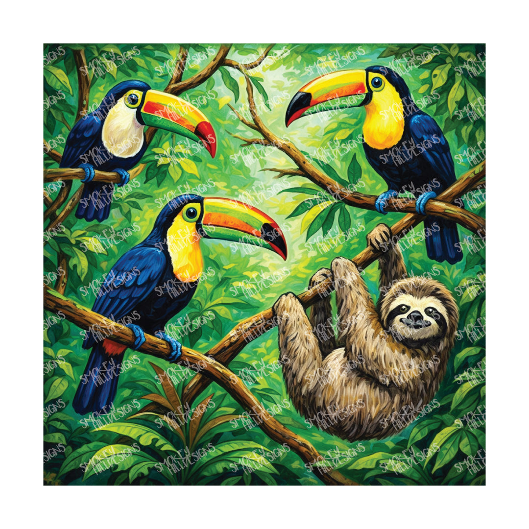 PatternPly® Transparent Tropical Series Volume 1 Island Escape 20 art scene artwork