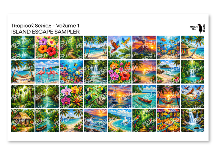 PatternPly® Transparent Tropical Series Volume 1 Island Escape Sampler
