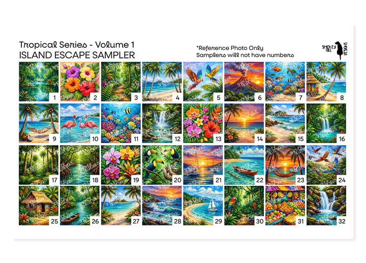 PatternPly® Transparent Tropical Series Volume 1 Island Escape Sampler