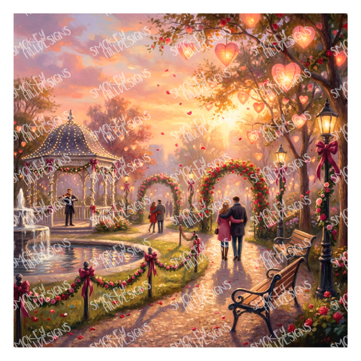 PatternPly® Transparent Valentine Walk In The Park
