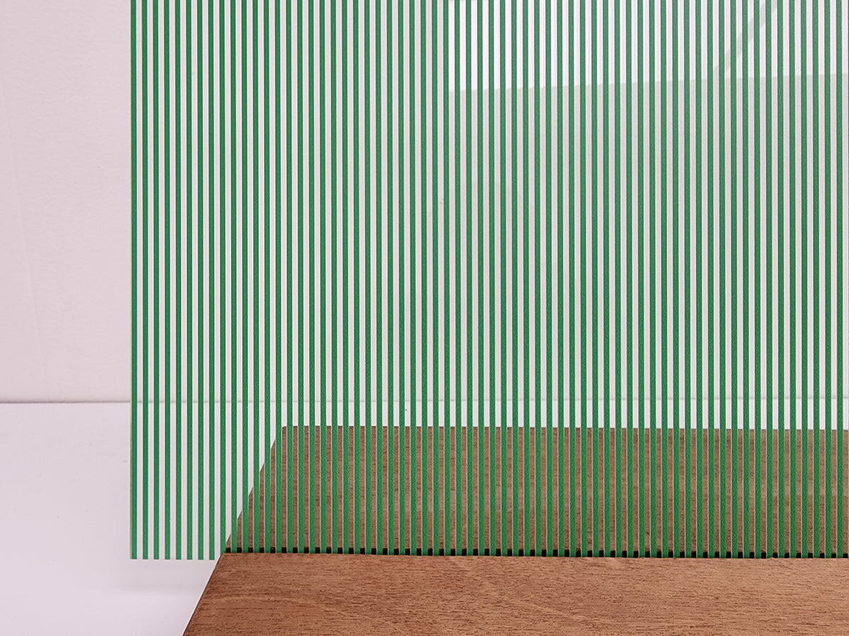 PatternPly® Scattered Vertical Stripes GREEN sheet showing the pattern