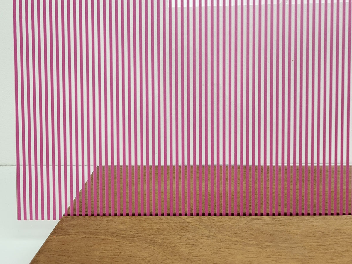 PatternPly® Scattered Vertical Stripes PINK sheet showing the pattern