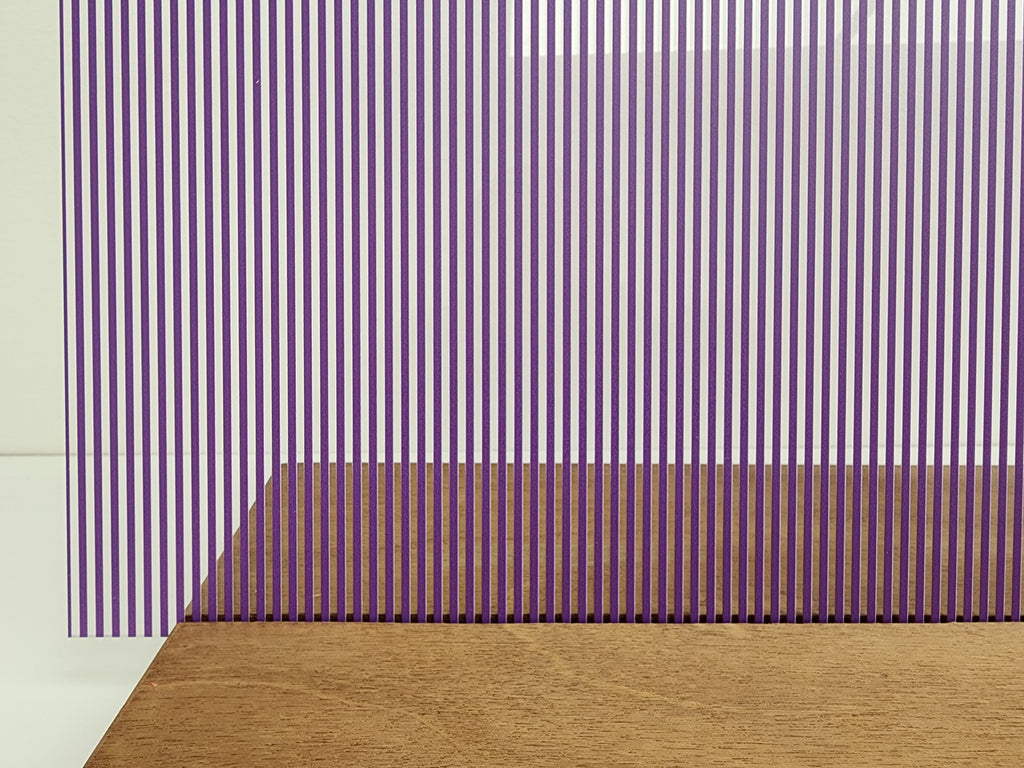 PatternPly® Scattered Vertical Stripes PURPLE sheet showing the pattern