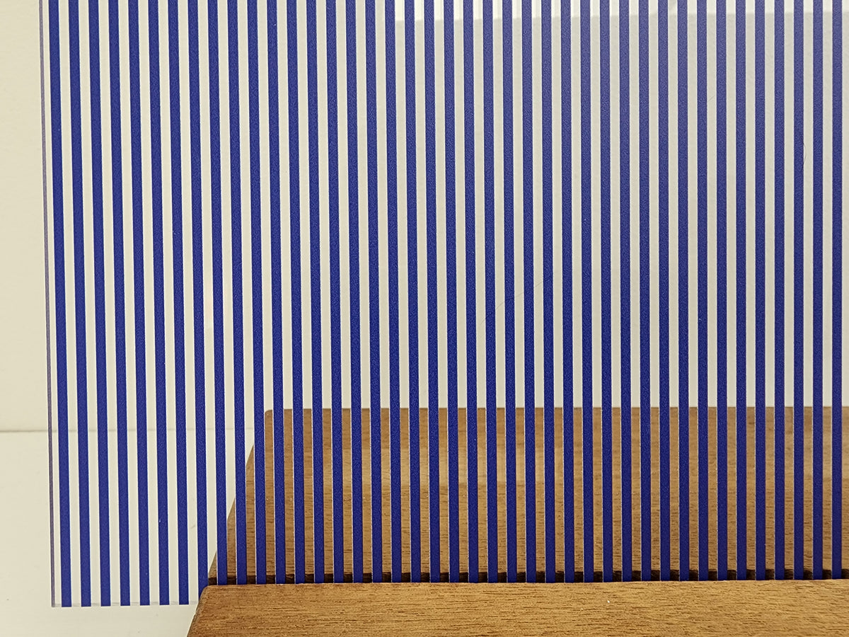 PatternPly® Scattered Vertical Stripes BLUE sheet showing the pattern