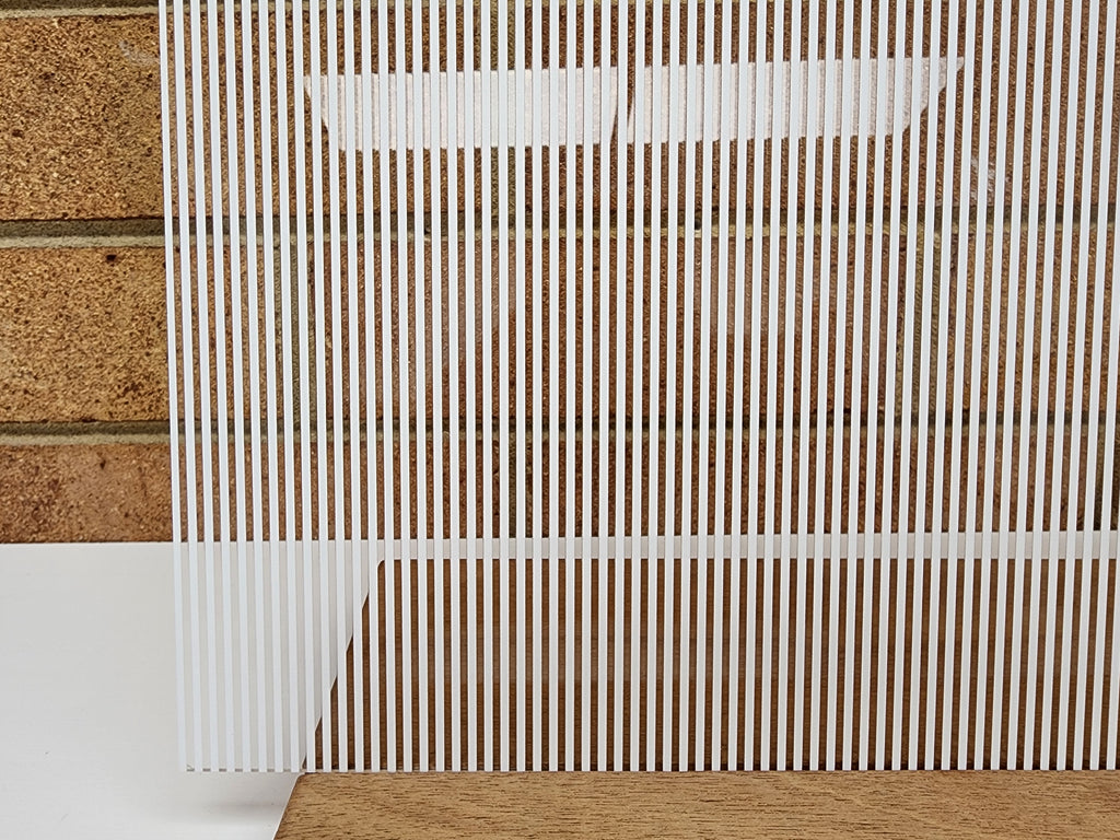 PatternPly® Scattered Vertical Stripes WHITE sheet showing the pattern