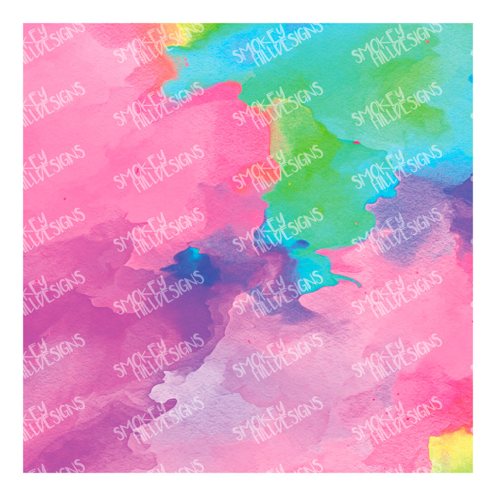 PatternPly® Transparent Vibrant Painters Palette sheet showing the pattern
